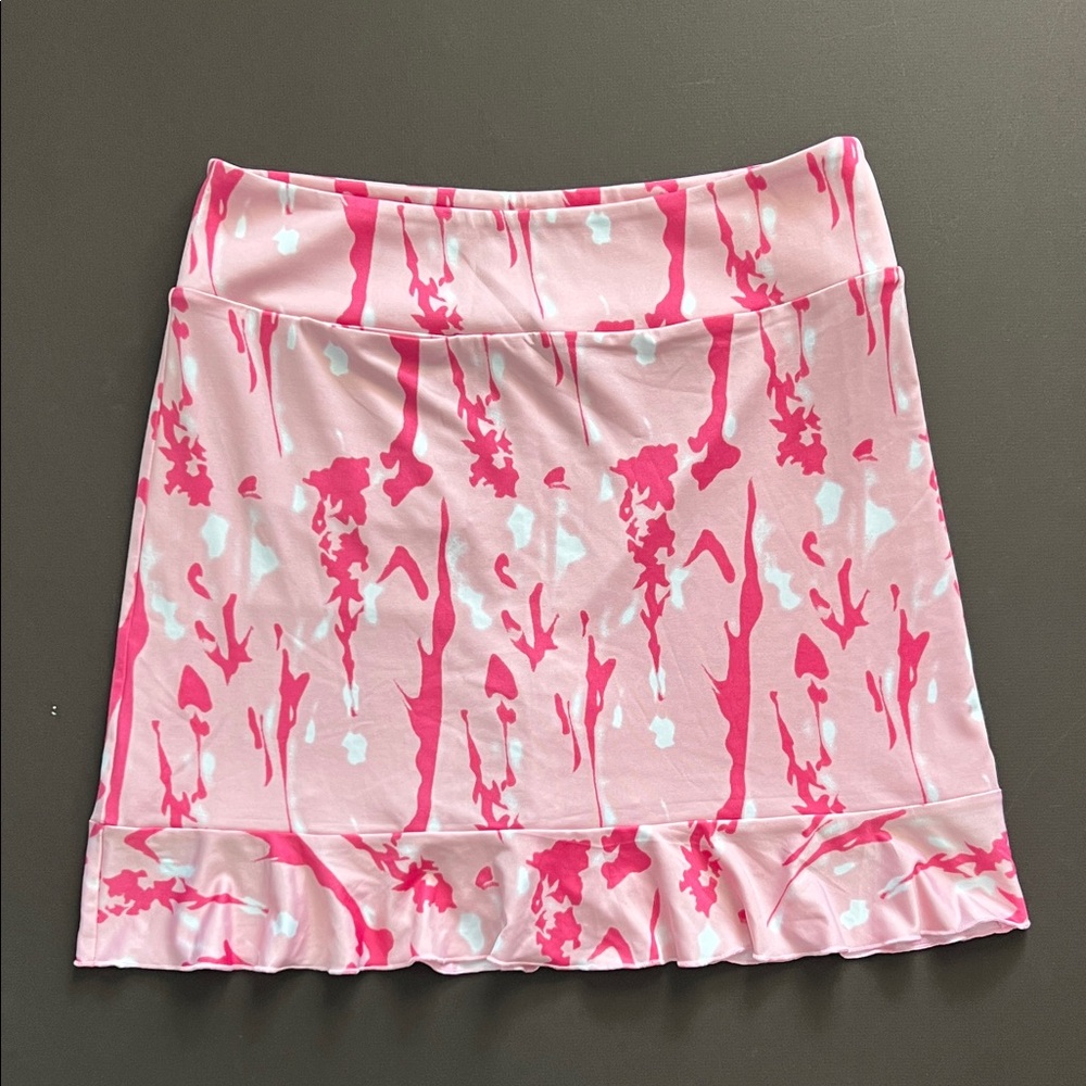 Golftini Pink Patterned Skort